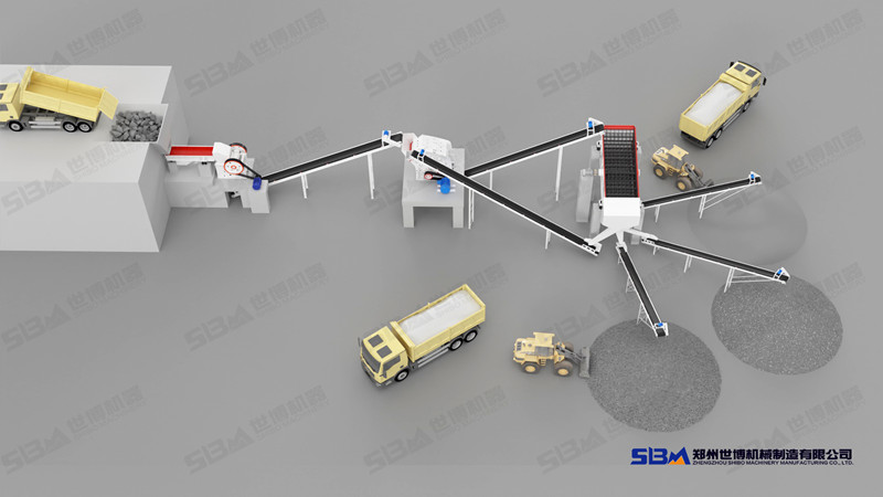 日產(chǎn)五百噸碎石生產(chǎn)線配置圖