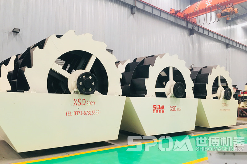 水洗機(jī)制砂機(jī)器，輪斗式洗砂機(jī)