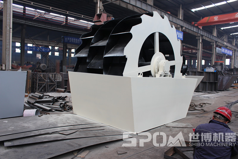 石子面洗沙設(shè)備，輪斗式洗砂機(jī)