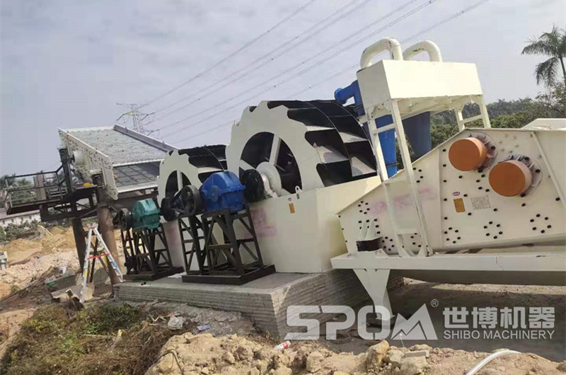 洗砂工藝流程，洗砂設備現(xiàn)場圖