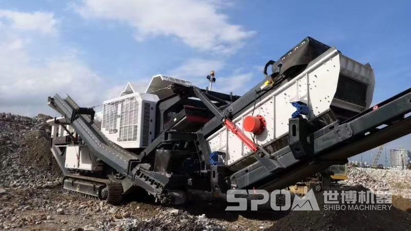 履帶移動式碎石機(jī)，造價(jià)高價(jià)格高